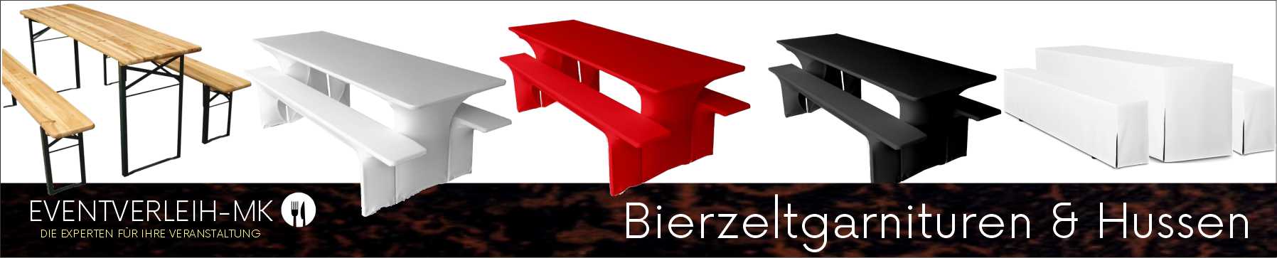 Bierzeltgarnituren & Husse